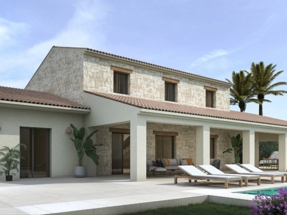 NEW BUILD VILLA IN MORAIRA WITH THE SEA VIEWS