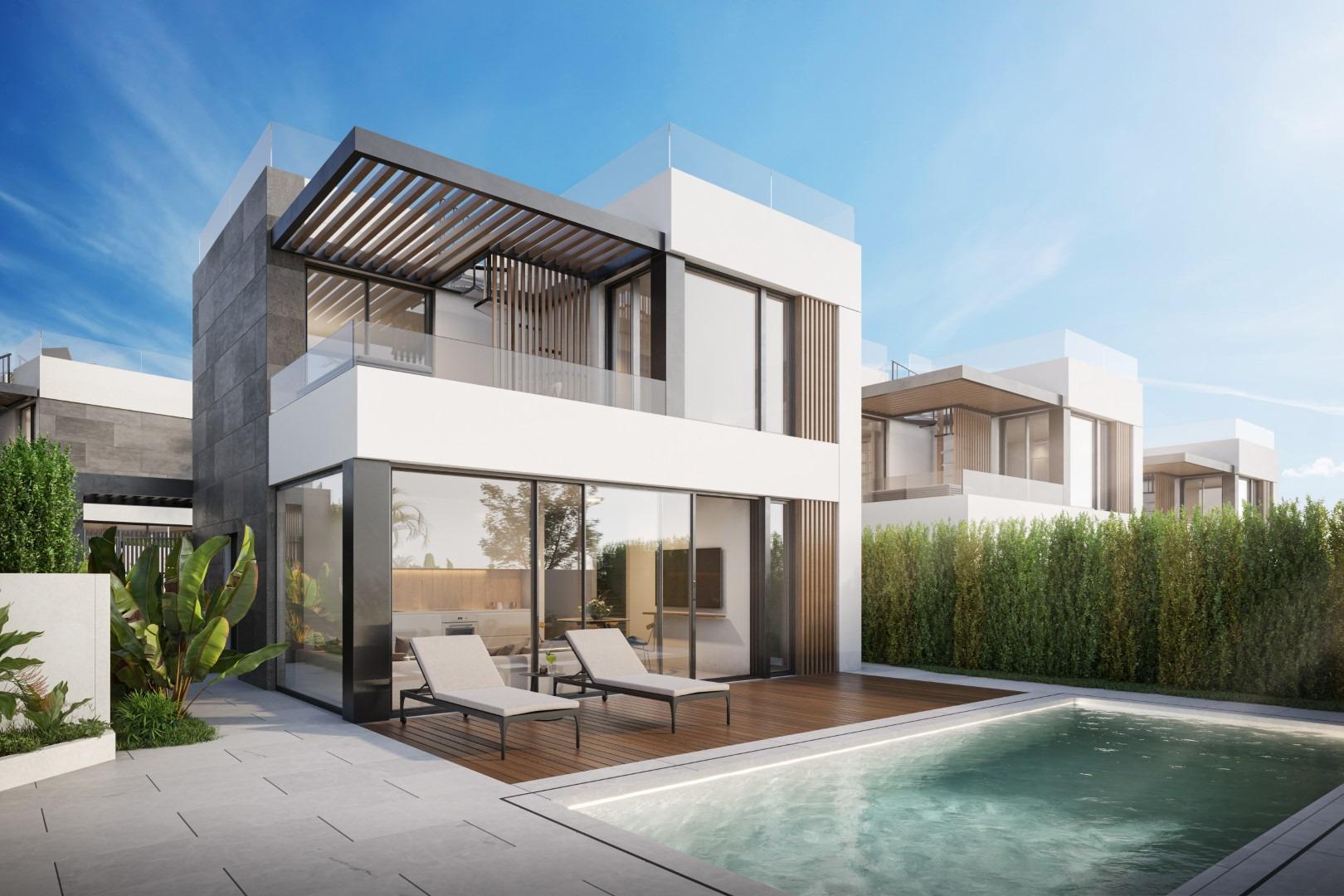 New minimalist design villas with private pool
