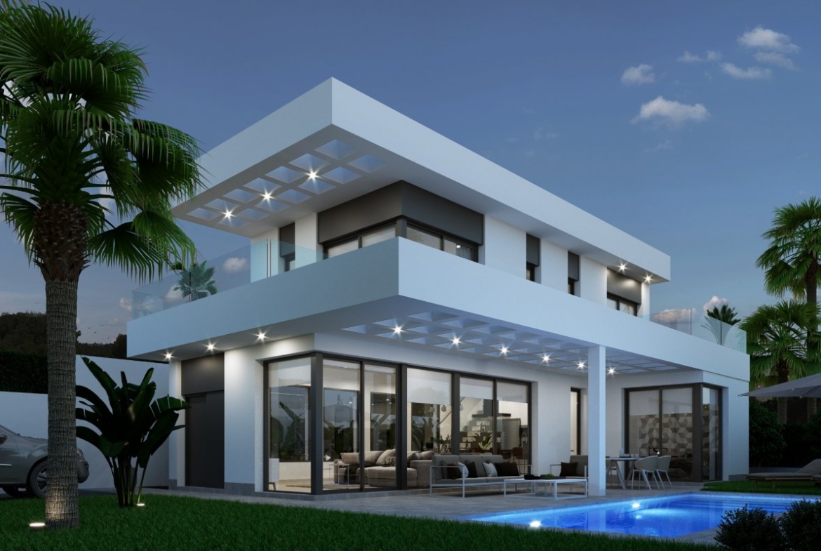 Villa op een unieke locatie met uitzicht op zee in Finestrat