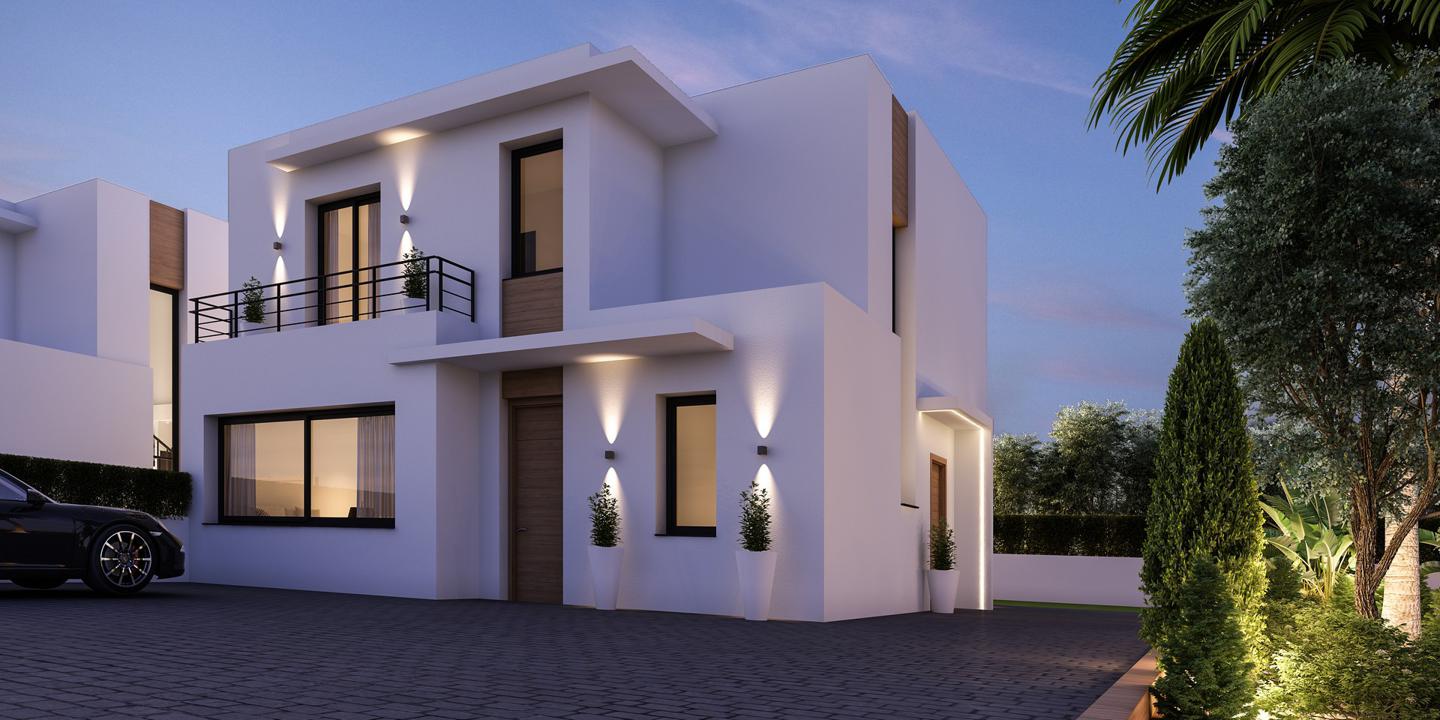 1-13-6 New built detached villas 1800m from the beach in Denia.