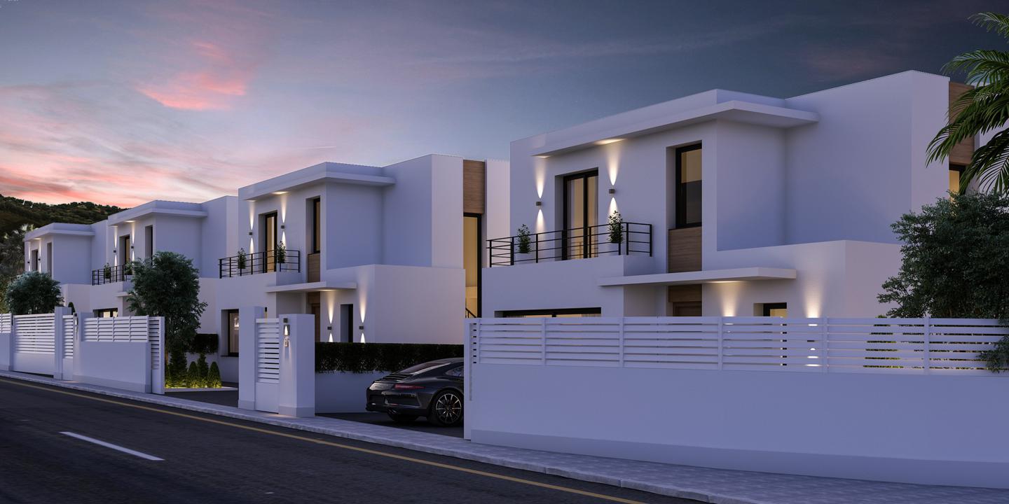 1-15-5 New built detached villas 1800m from the beach in Denia.