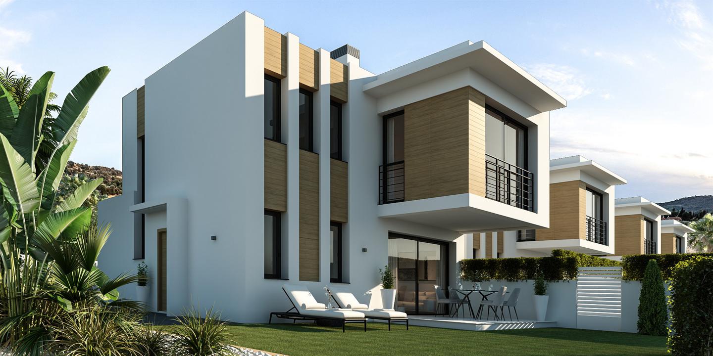 1-2-11 New built detached villas 1800m from the beach in Denia.