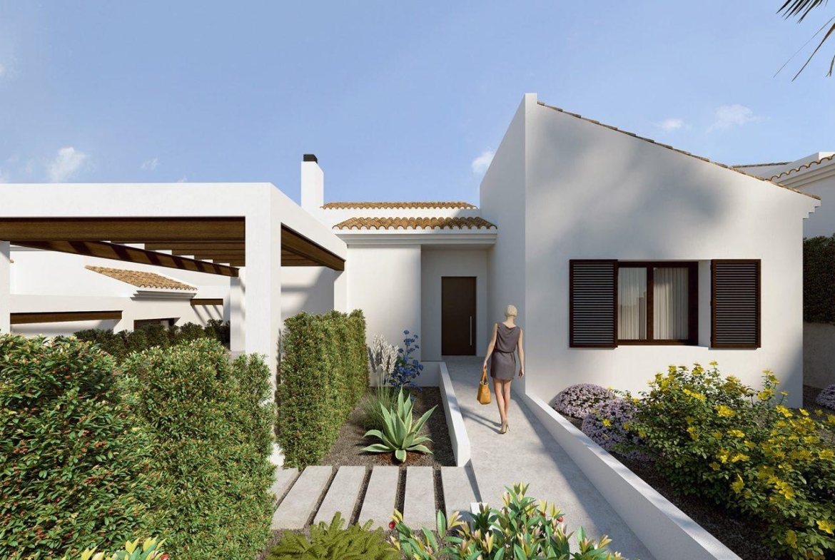 VILLAS DE UNA PLANTA EN ALGORFA. 3 DOR. 2 BAÑOS. 135 M2 DE CASA. 437 DE PARLELA. PISCINA PROPIA.