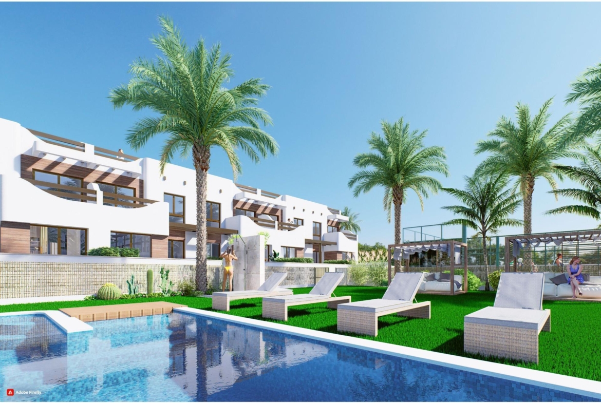Exclusieve Bungalow in El Mojón, Pilar de la Horadada Op slechts 100 meter van het strand