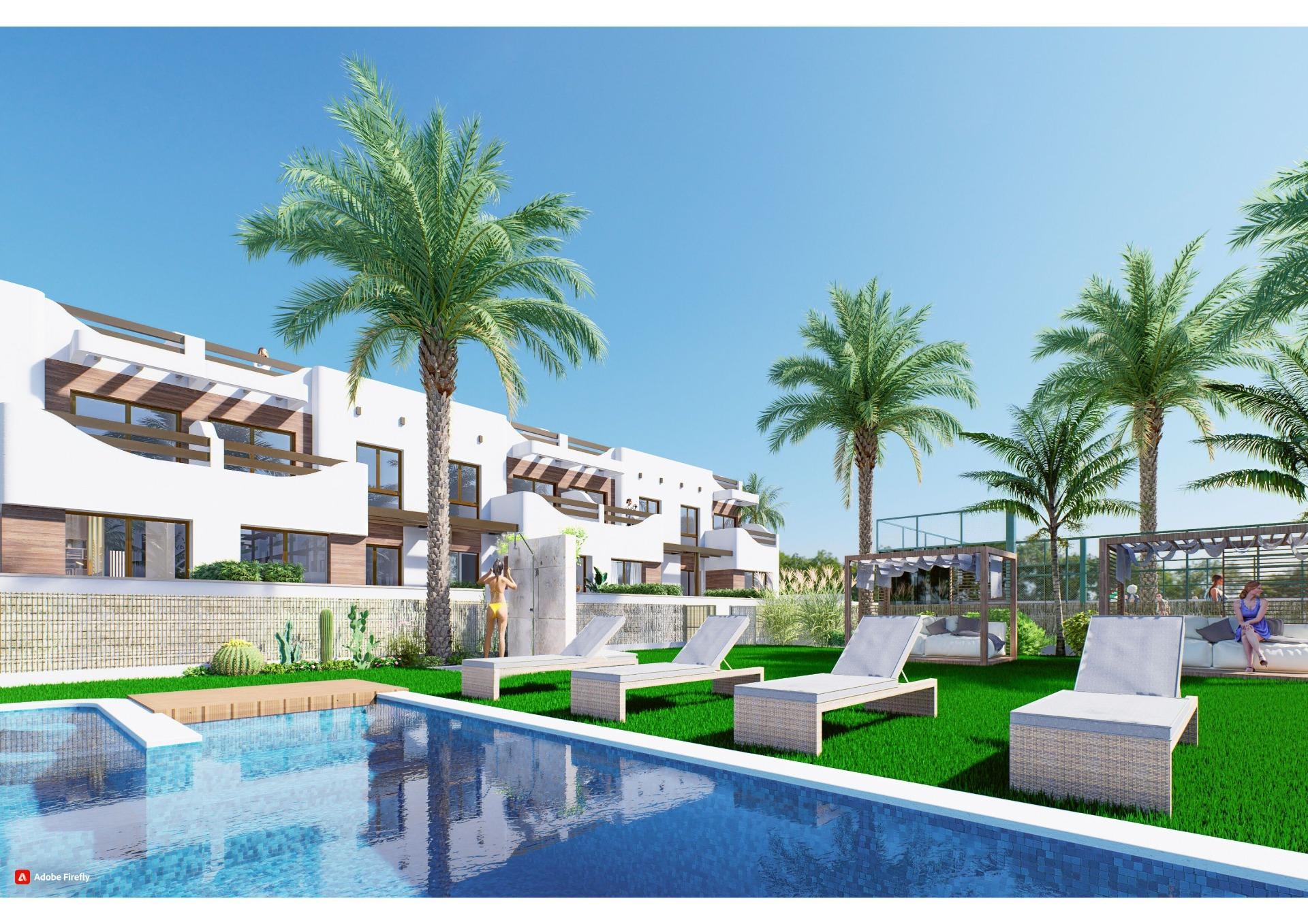 Exclusieve Bungalow in El Mojón, Pilar de la Horadada Op slechts 100 meter van het strand