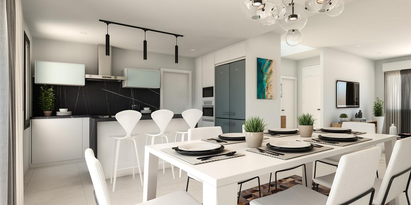 1-3-11 New built detached villas 1800m from the beach in Denia.