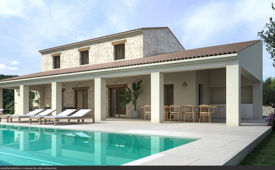 NIEUWE BUILD VILLA IN MORAIRA MET DE ZEEZICHTEN
