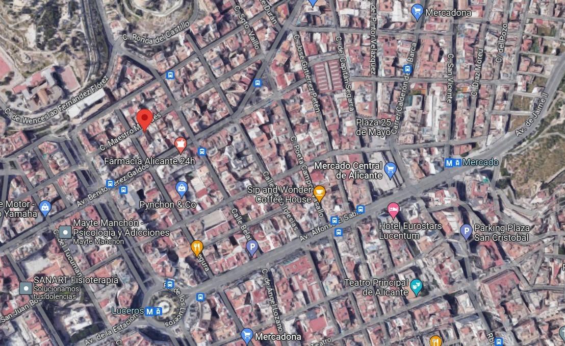 SOLAR EN VENTA EN ALICANTE – MERCADO – ESCUELA DE IDIOMAS