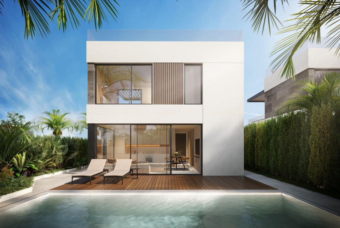 New minimalist design villas with private pool