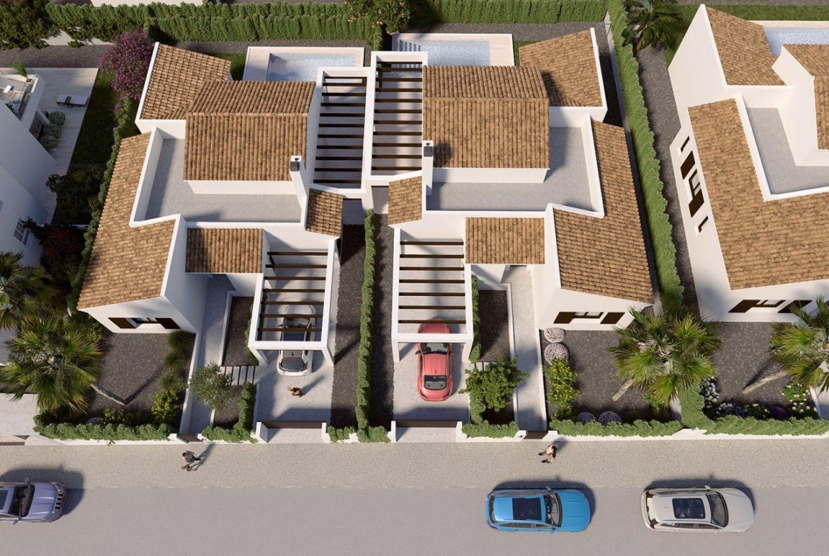 VILLAS DE UNA PLANTA EN ALGORFA. 3 DOR. 2 BAÑOS. 135 M2 DE CASA. 437 DE PARLELA. PISCINA PROPIA.