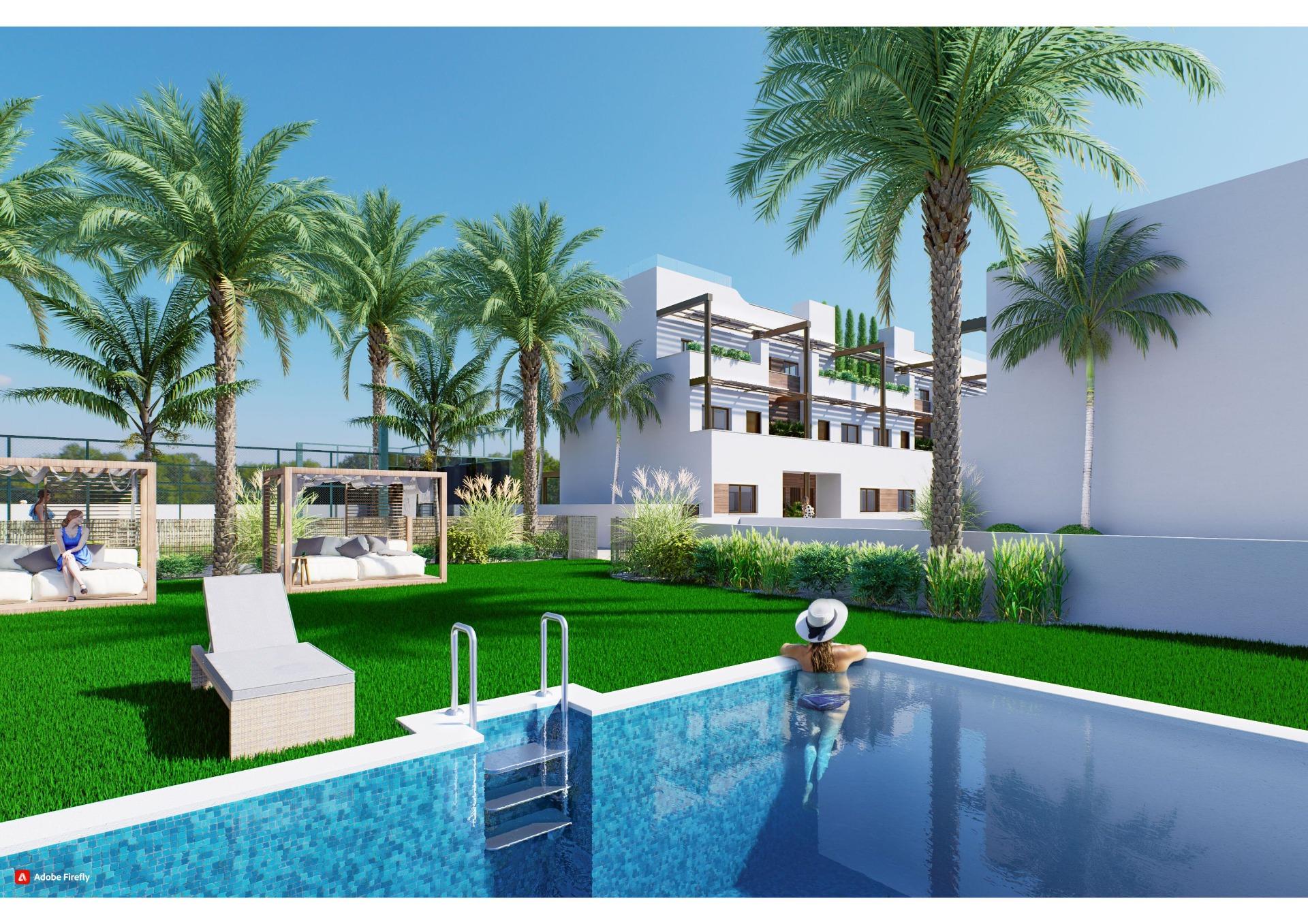 Exclusieve Bungalow in El Mojón, Pilar de la Horadada Op slechts 100 meter van het strand