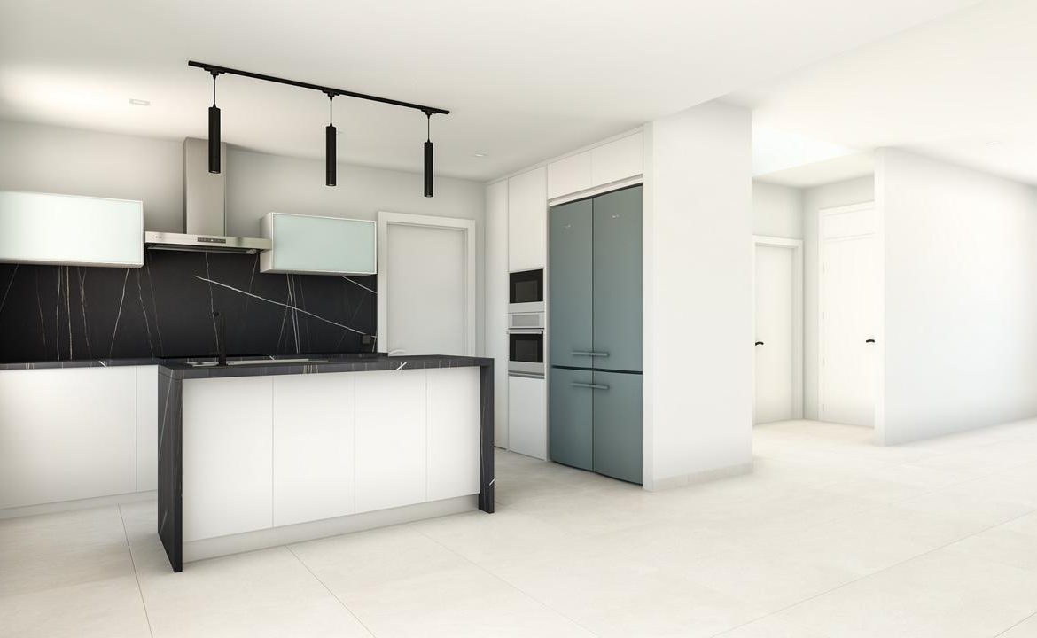 New built detached villas 1800m from the beach in Denia.