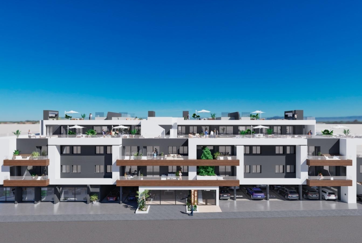 OBRA NUEVA EN BENIJOFAR. RESIDENCIAL PRIVADA. 2 DORMITORIOS. 2 BAÑOS. AMPLIA TERRAZA.