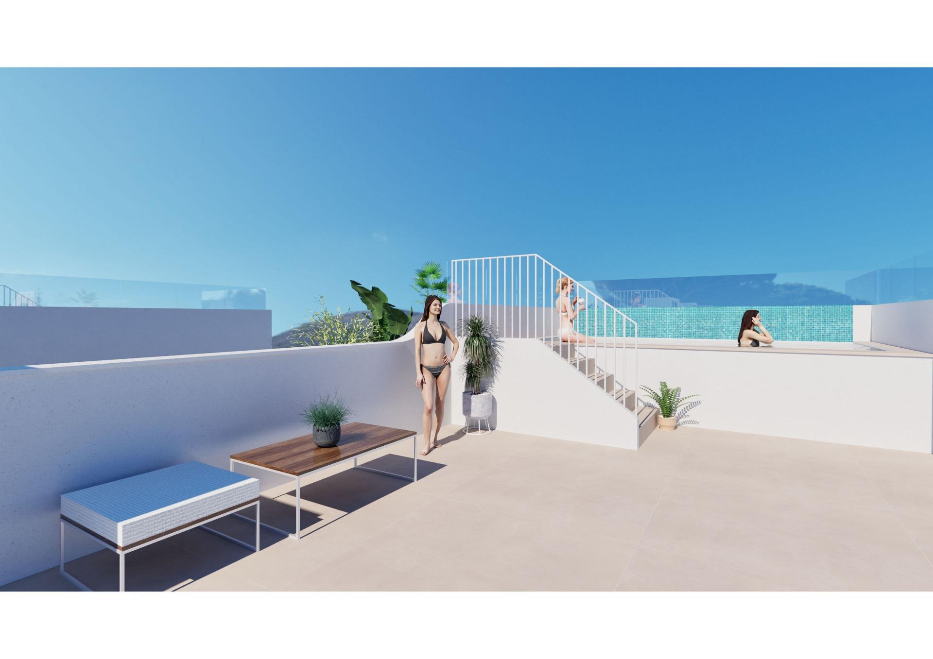 Exclusieve Bungalow in El Mojón, Pilar de la Horadada Op slechts 100 meter van het strand