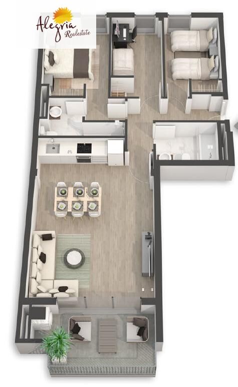 EXCLUSIVE PENTHOUSE IN NEW BUILDING IN PATERNA