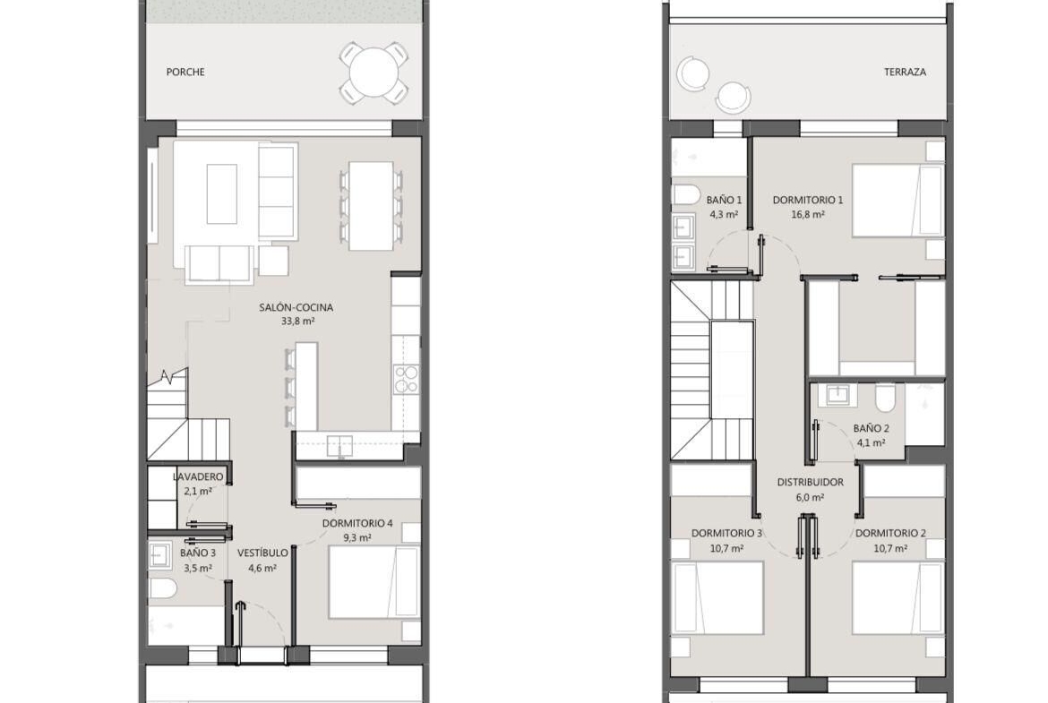 EXCLUSIVE TOWNHOUSES IN NEW AREA OF SAGUNTO – HIGH PALANCE