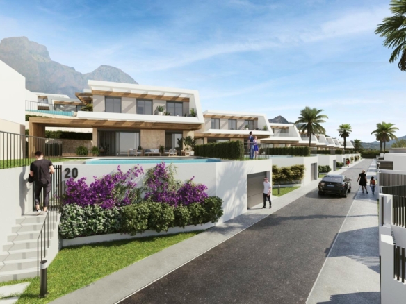 New development of single-family homes in Polop