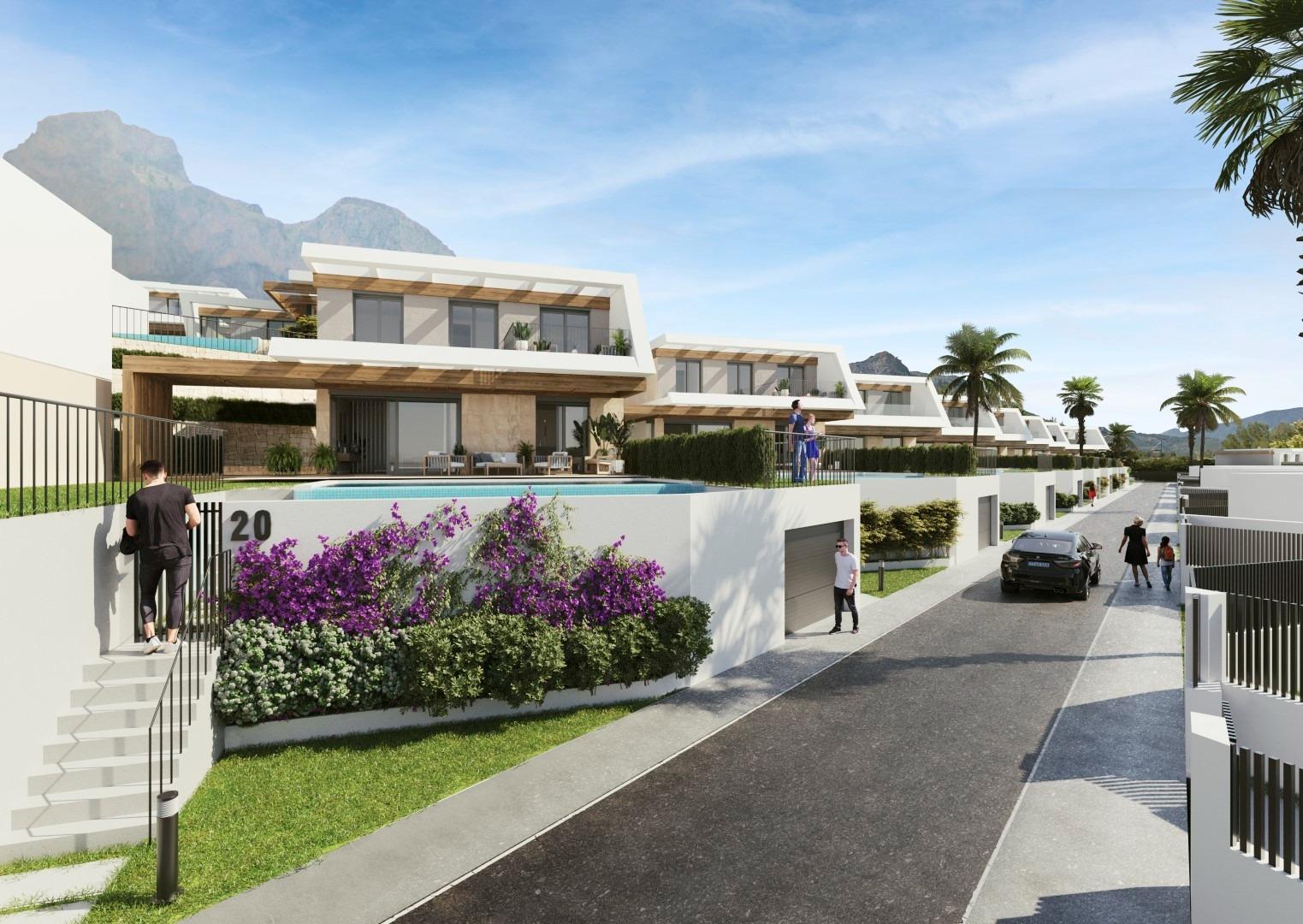 New development of single-family homes in Polop