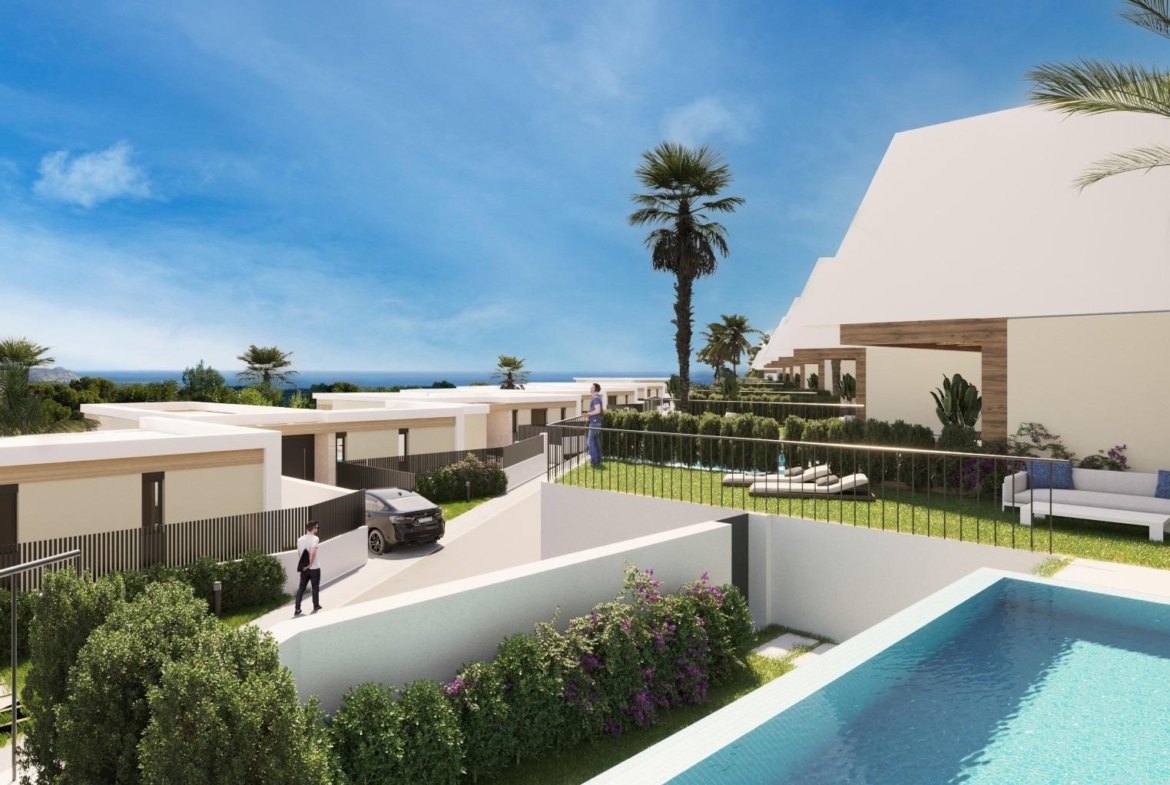 New development of single-family homes in Polop