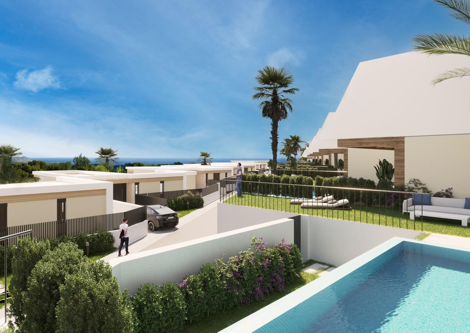New development of single-family homes in Polop