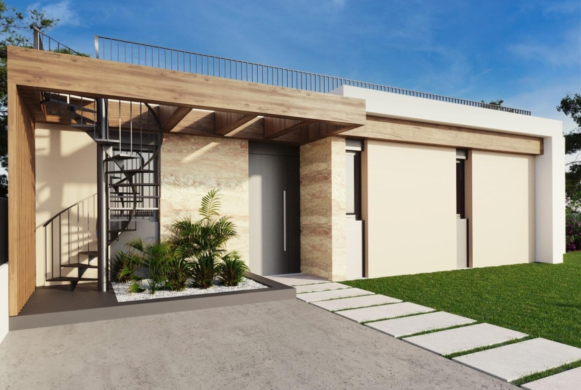 New development of single-family homes in Polop