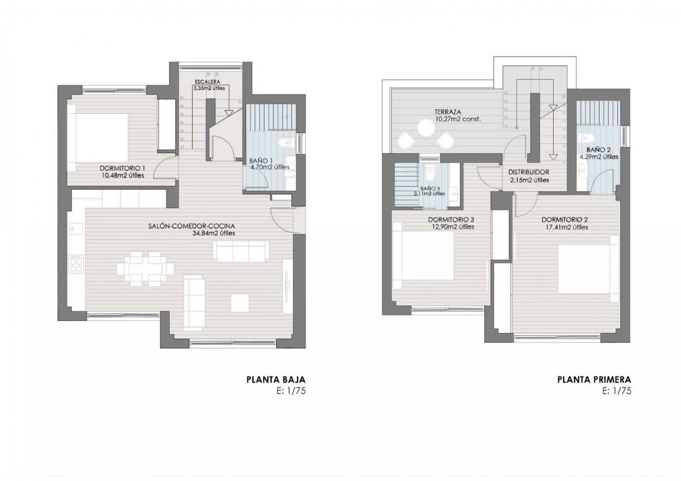 Villas de obra nueva con piscina privada