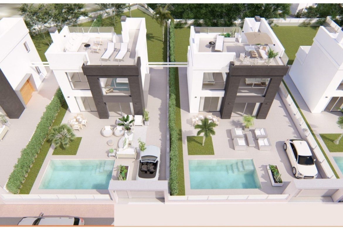 Villas de obra nueva con piscina privada