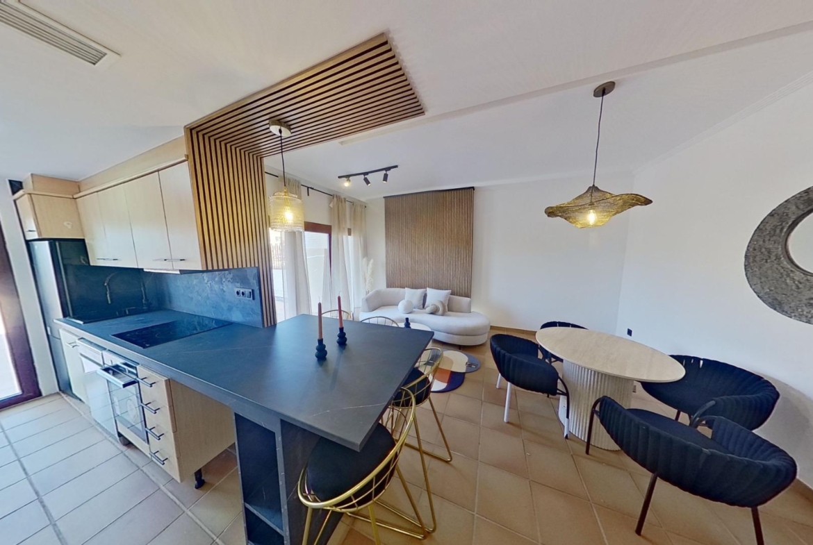 Mooi appartement met groot terras, 2 slaapkamers, 2 badkamers op 500m van Archena spa en uitzicht op de bergen