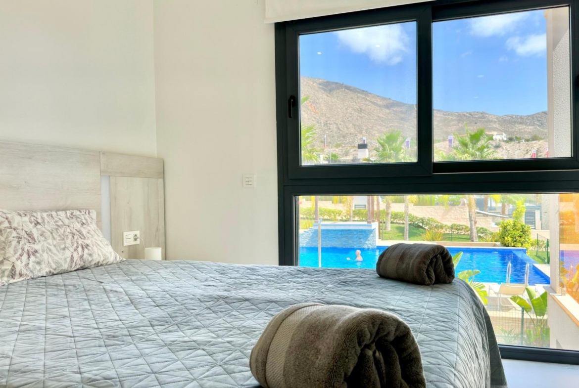 Penthouse met solarium en jacuzzi in de Alegria Village urbanisatie