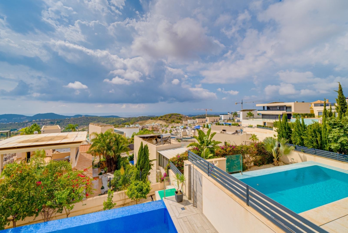 Modern Villa with sea views from all rooms in Balcón de Finestrat