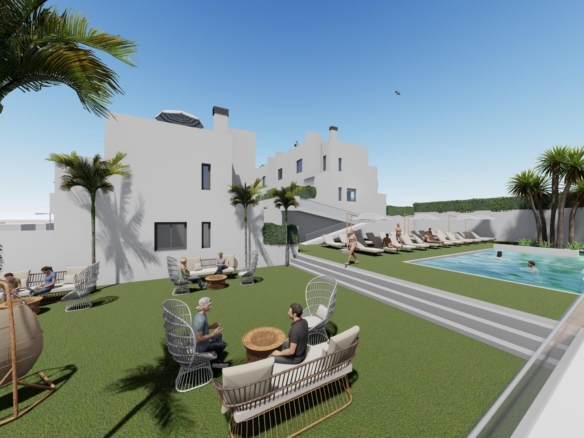 OBRA NUEVA! ADOSADOS EN COX. 3 DORM. 2 BAÑOS. SOLARIUM 33 M2. TERRAZA 36 M2.GARAJE+TRASTERO. PISCINA