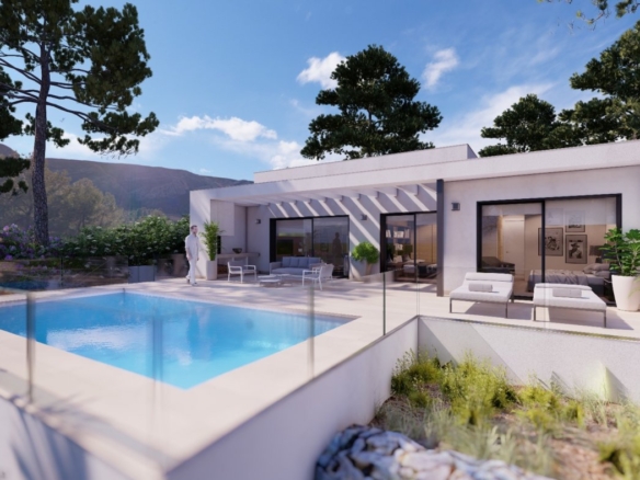 Villa exclusiva con vistas a la montaña en Pedreguer