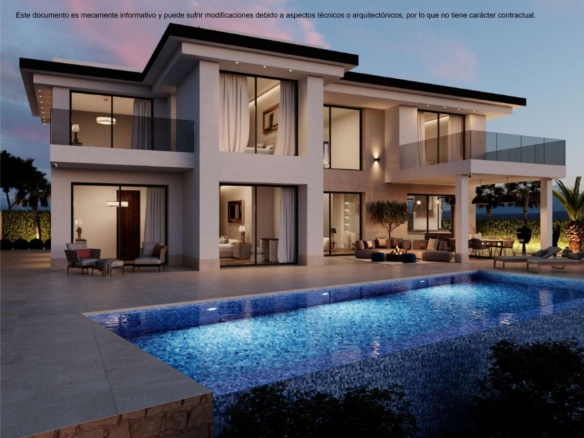 Luxe villa met zwembad in Golf Bahía