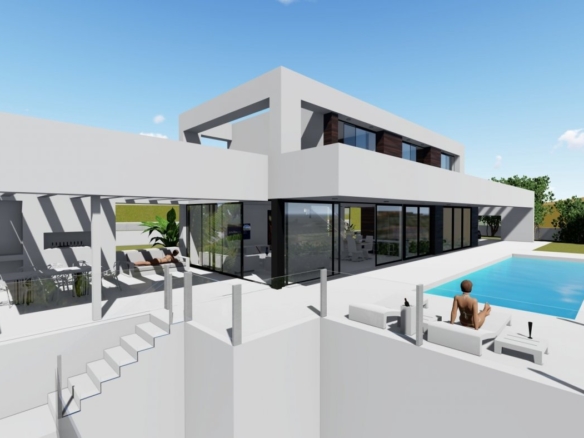 Villa de diseño minimalista en zona Canuta Alta de Calpe
