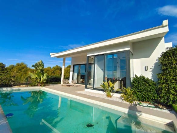 Designer villa with sea views