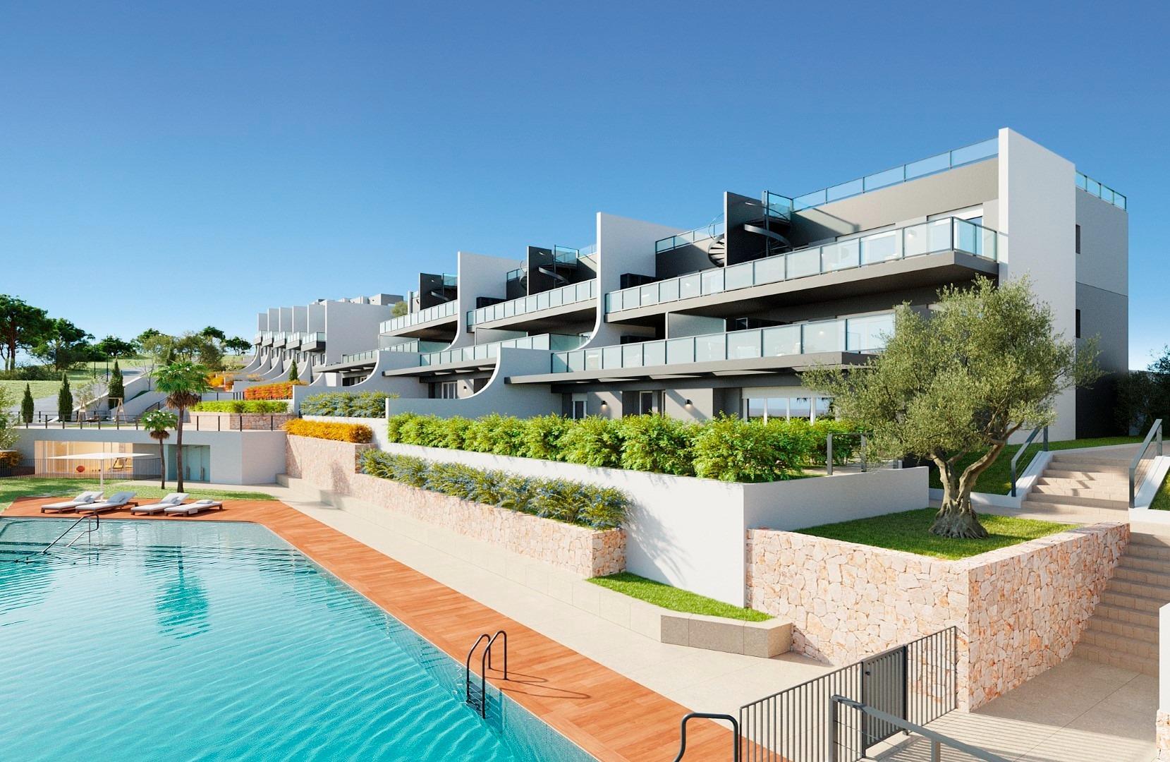 Nieuwe appartementen en herenhuizen met uitzicht op zee