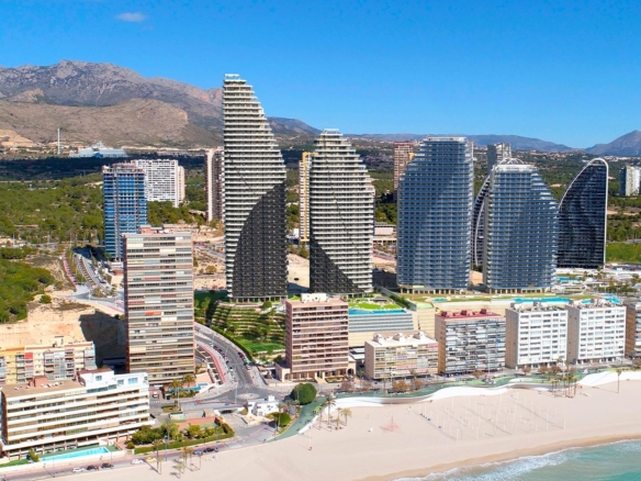 New construction apartments in Poniente beach, Benidorm