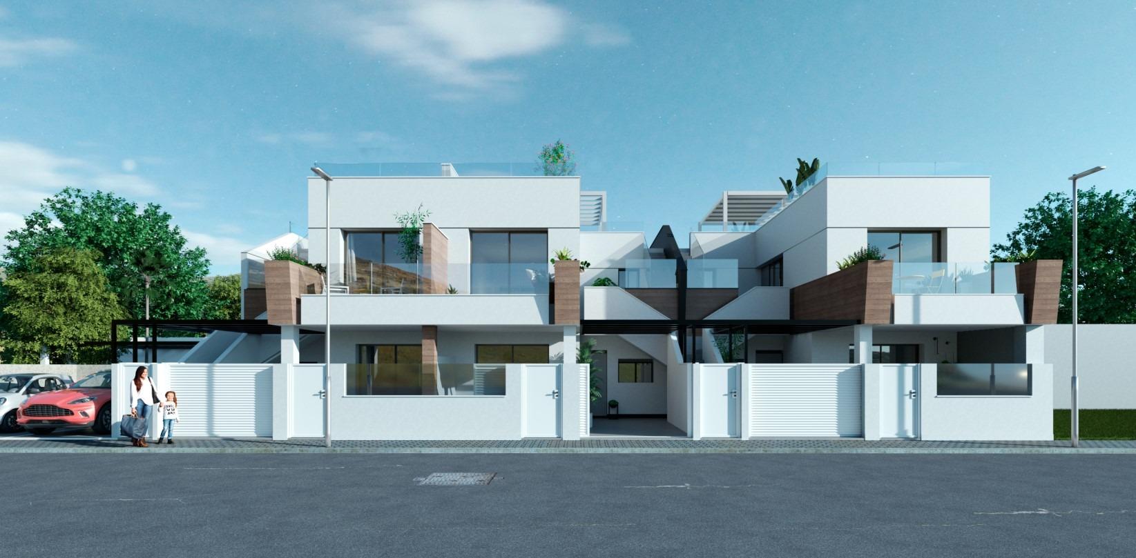 Nieuwe promotie van de begane grond of bovenverdieping bungalow in Pilar de la Horadada