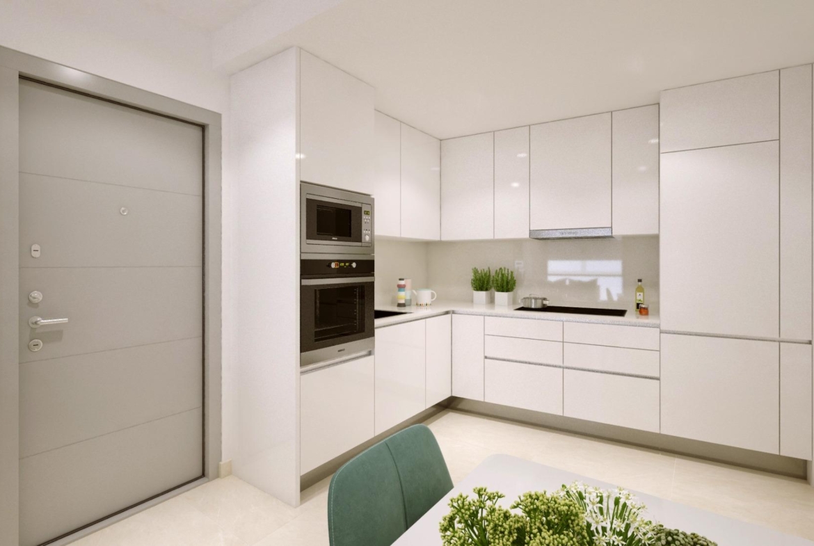 OBRA NUEVA EN TORREVIEJA A 150 METROS DE LA PLAYA. 2 DORMITORIOS. 2 BAÑOS. PISCINA COMUNITARIA.