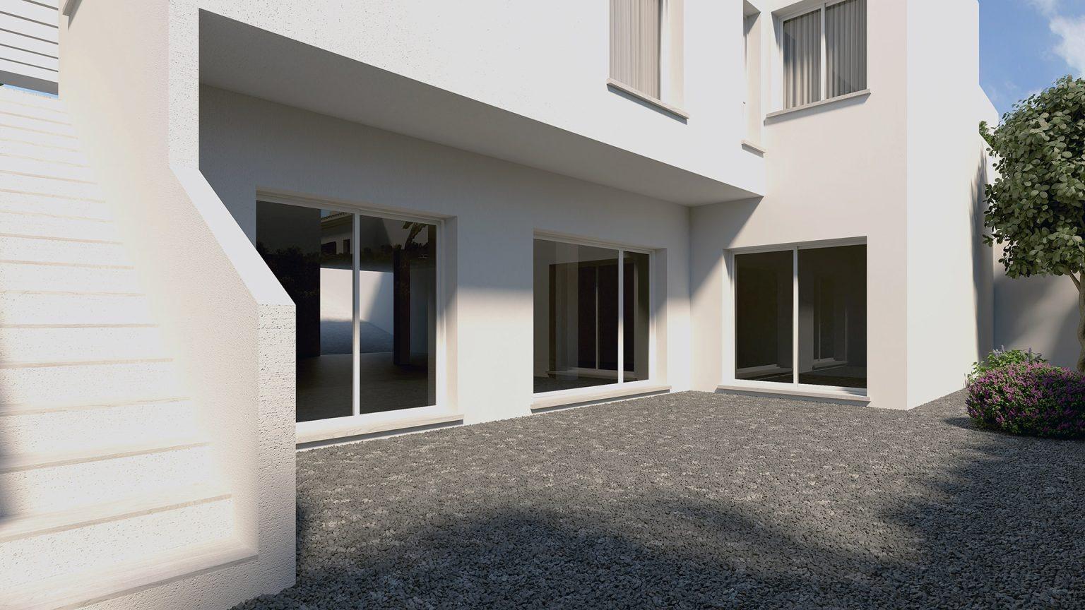VILLA’S EN ALGORFA. VALLA DE UNA PLANTA. 136 M2 DE CASA. PARCELA 470 M2.SOTANO 180M2