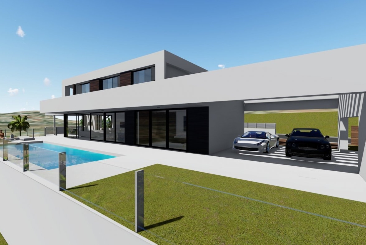 Villa de diseño minimalista en zona Canuta Alta de Calpe