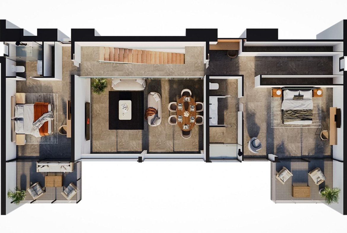 Detached villas with private pool in La Merced