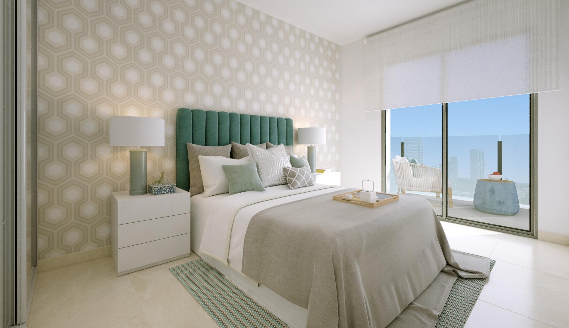 OBRA NUEVA EN TORREVIEJA A 150 METROS DE LA PLAYA. 2 DORMITORIOS. 2 BAÑOS. PISCINA COMUNITARIA.
