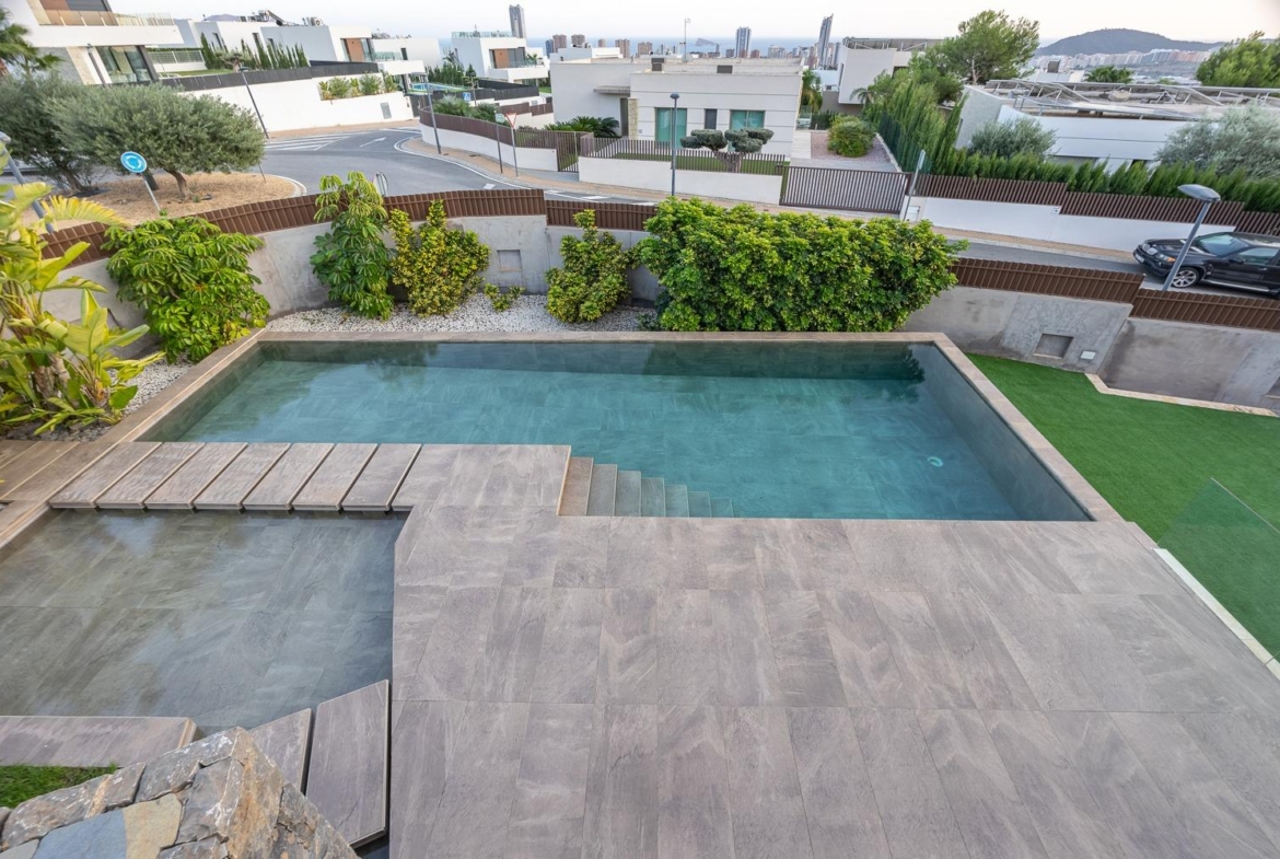 Stunning designer villa in Finestrat, where comfort meets contemporary elegance.