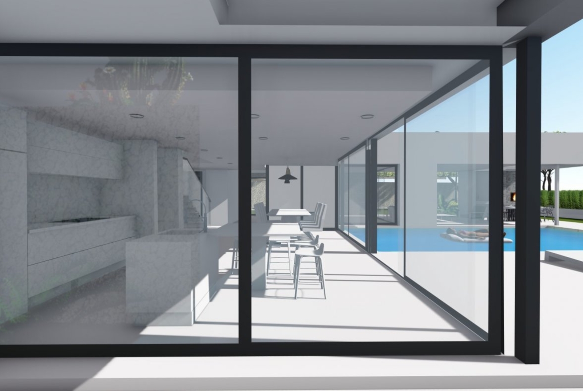 Villa de diseño en Maryvilla con vistas al mar