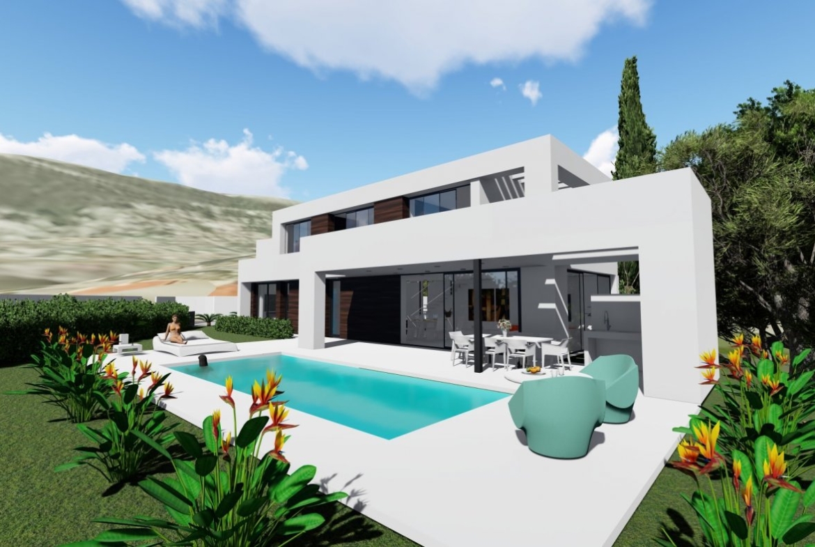 Villa de diseño contemporáneo en zona Canuta Baja de Calpe
