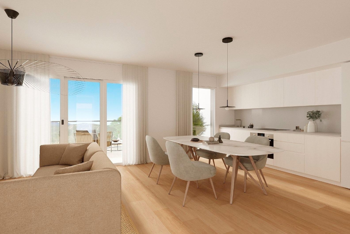 Nieuwe appartementen en herenhuizen met uitzicht op zee