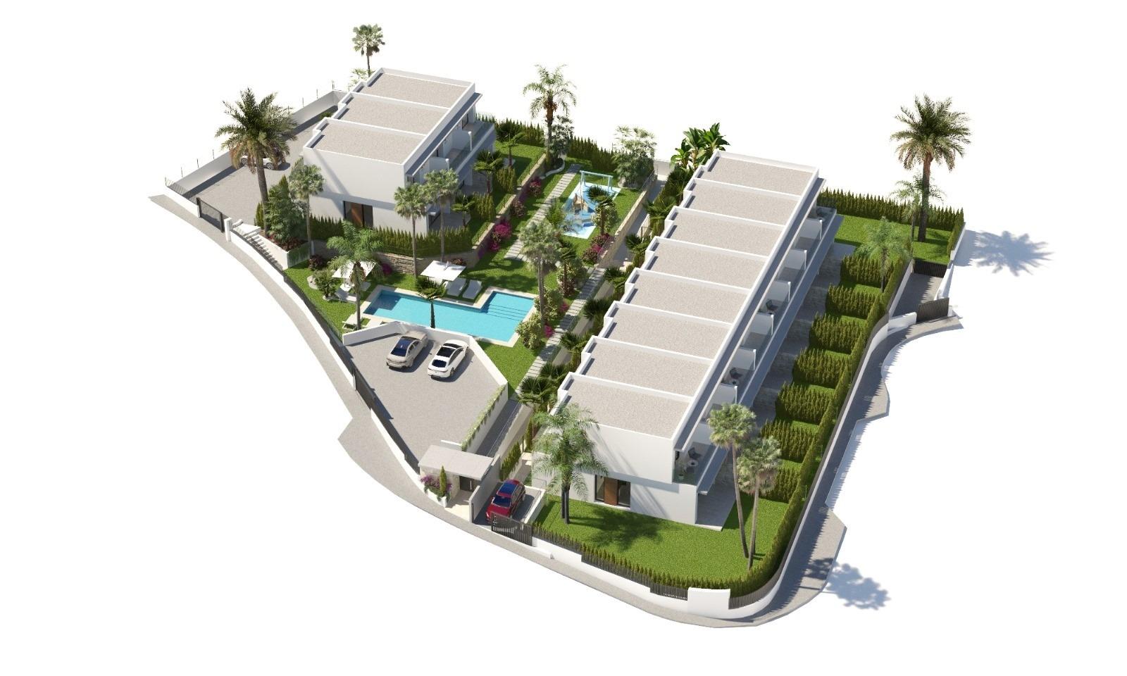 2-12-84 New semi-detached homes with communal pool