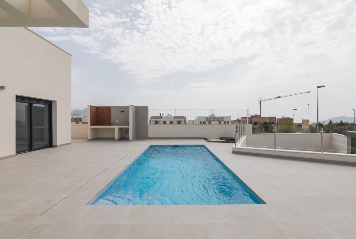 New construction villa with pool in Polop de la Marina