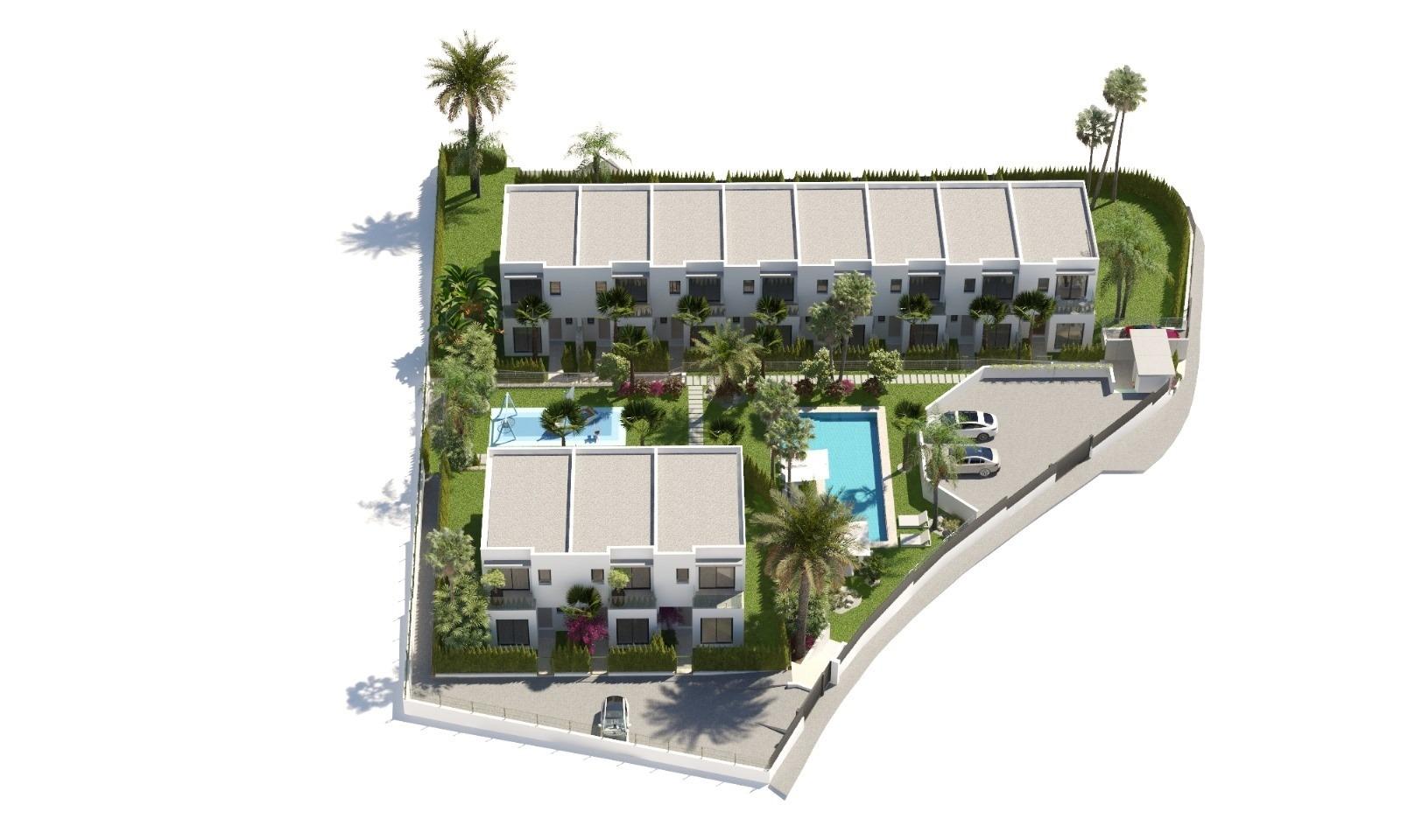 2-13-77 New semi-detached homes with communal pool